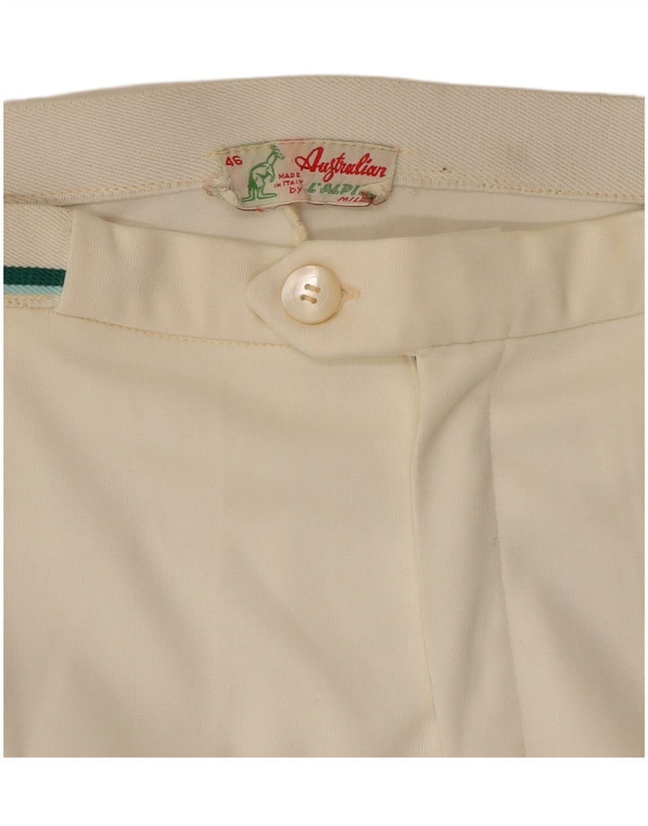 AUSTRALIAN L'ALPINA Pantalones cortos para mujer IT 46 Grande W33 Blanco sintético