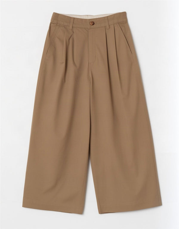 Dickies Pantalones Cortos De Pierna Ancha Y Cintura Alta Para Mujer W26 L24 Algodón Beige