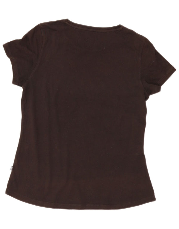 Puma - Camiseta gráfica para mujer, talla 40, talla M, color negro