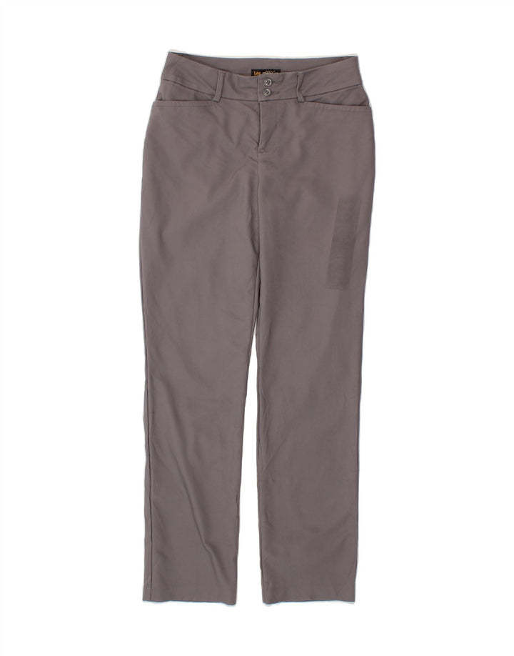 LEE Womens Regular Fit Mid Rise Casual Trousers US 6 Medium W28 L32 Grey Vintage Lee and Second-Hand Lee from Messina Hembry 