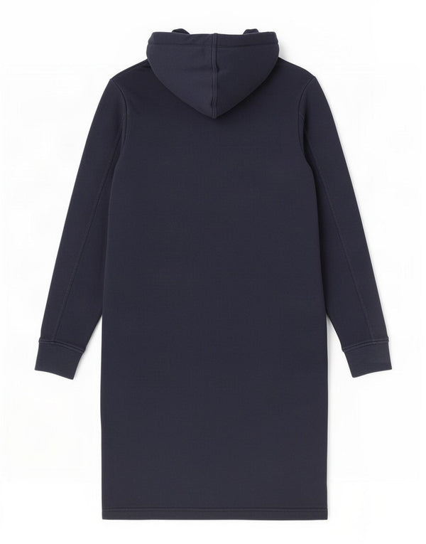 Marks & Spencer Vestido con capucha de manga larga para mujer UK 8 Small Azul marino Algodón