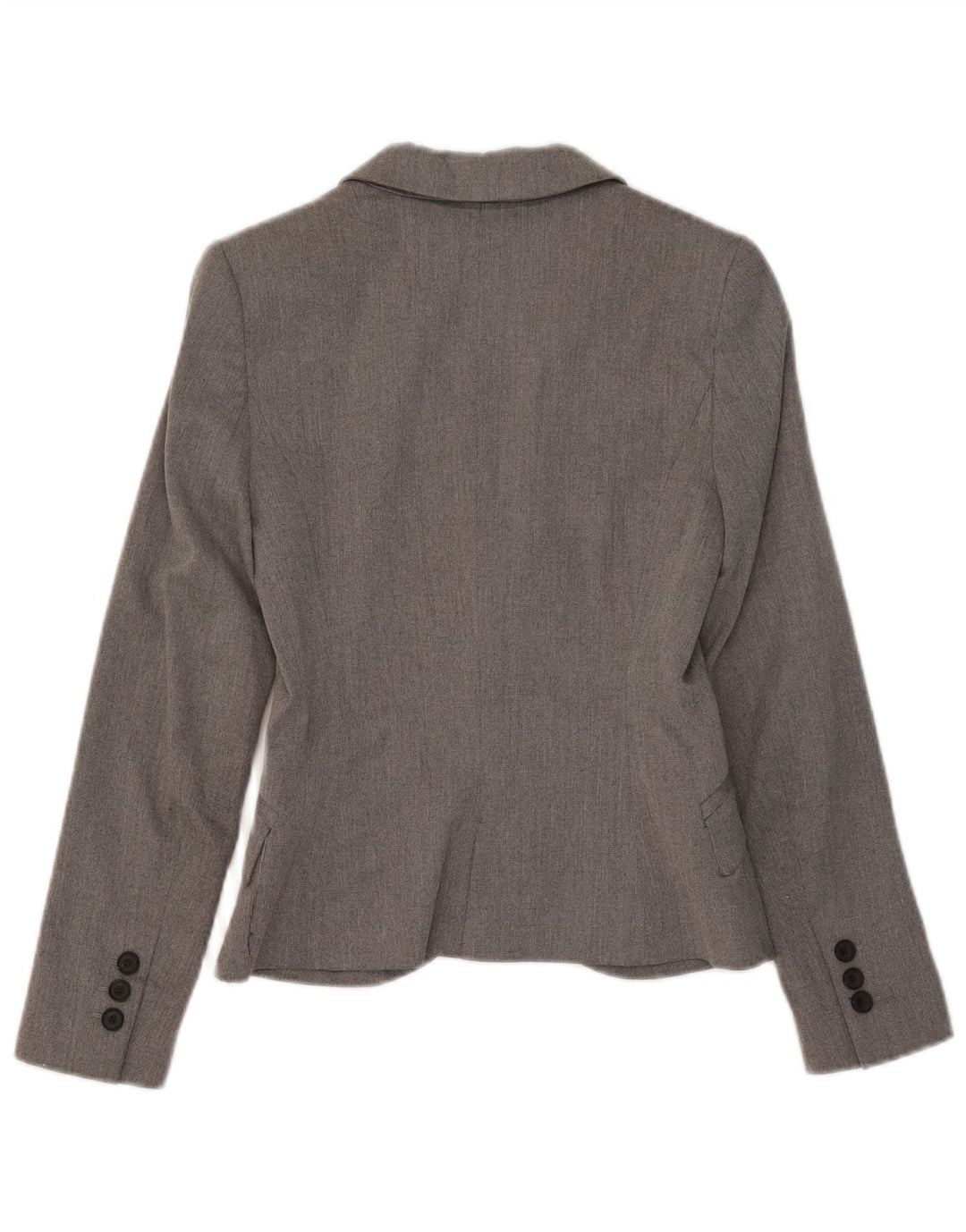 Zara Mujer Chaqueta Blazer De 1 Botón UK 6 XS Gris
