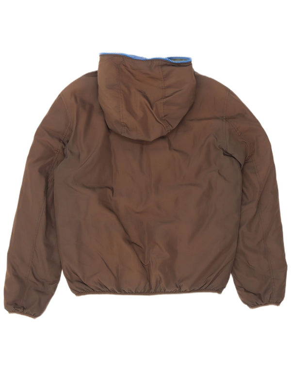 Invicta Chaqueta acolchada reversible con capucha para hombre UK 40 Large Marrón Poliéster