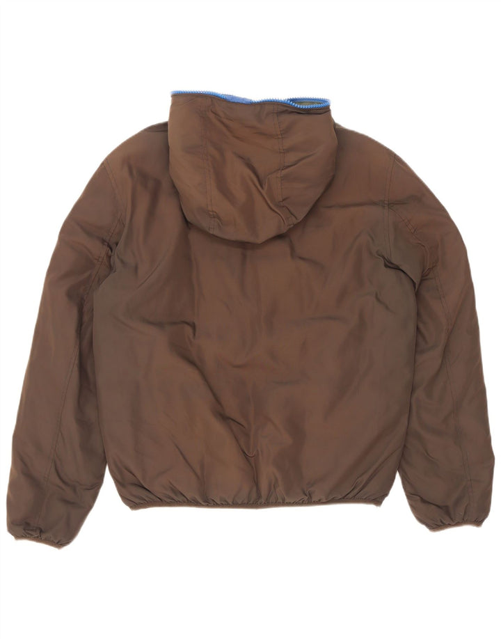 Invicta Chaqueta acolchada reversible con capucha para hombre UK 40 Large Marrón Poliéster