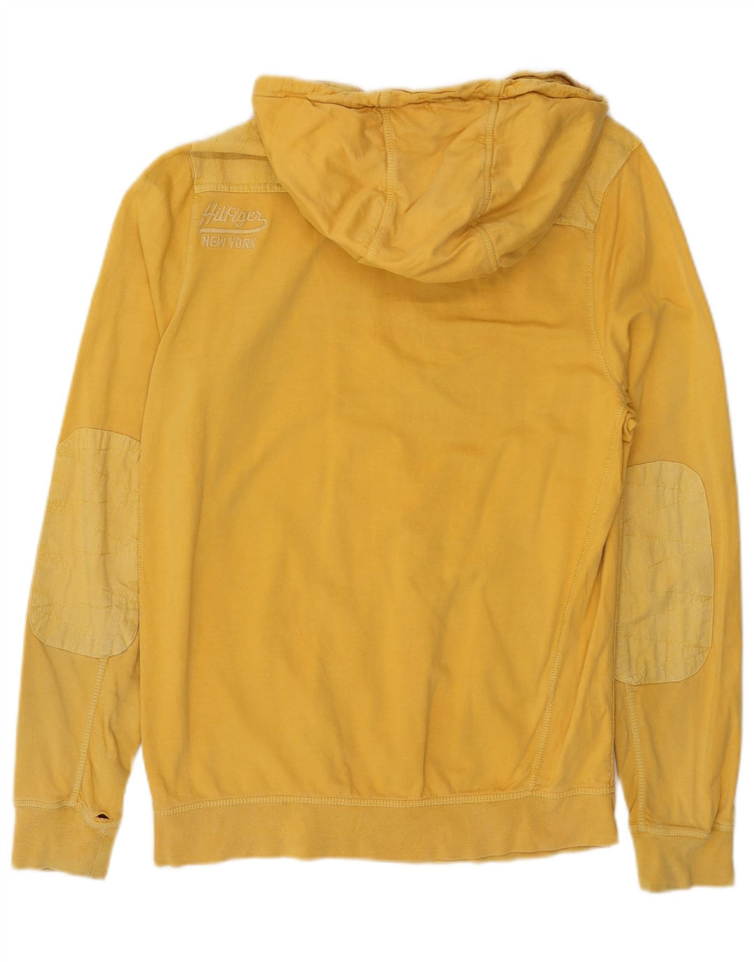 TOMMY HILFIGER Jersey con capucha y cuello con cremallera para hombre Amarillo medio