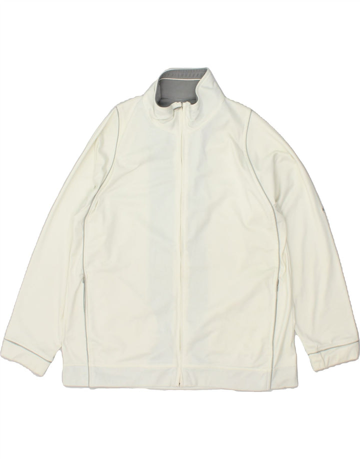 CHAMPION Womens Tracksuit Top Jacket UK 18 XL Off White Polyester Vintage Champion and Second-Hand Champion from Messina Hembry 
