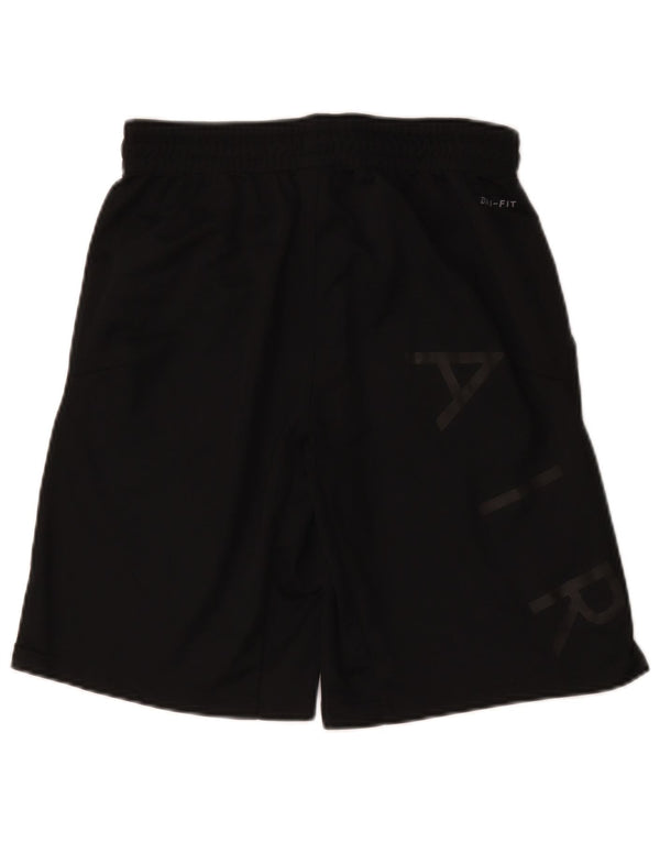 Jordan Pantalones cortos deportivos Dri Fit Graphic para hombre Poliéster negro mediano