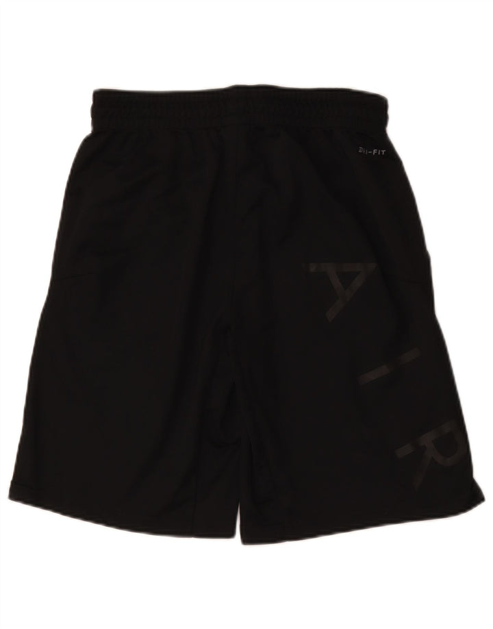 Jordan Pantalones cortos deportivos Dri Fit Graphic para hombre Poliéster negro mediano