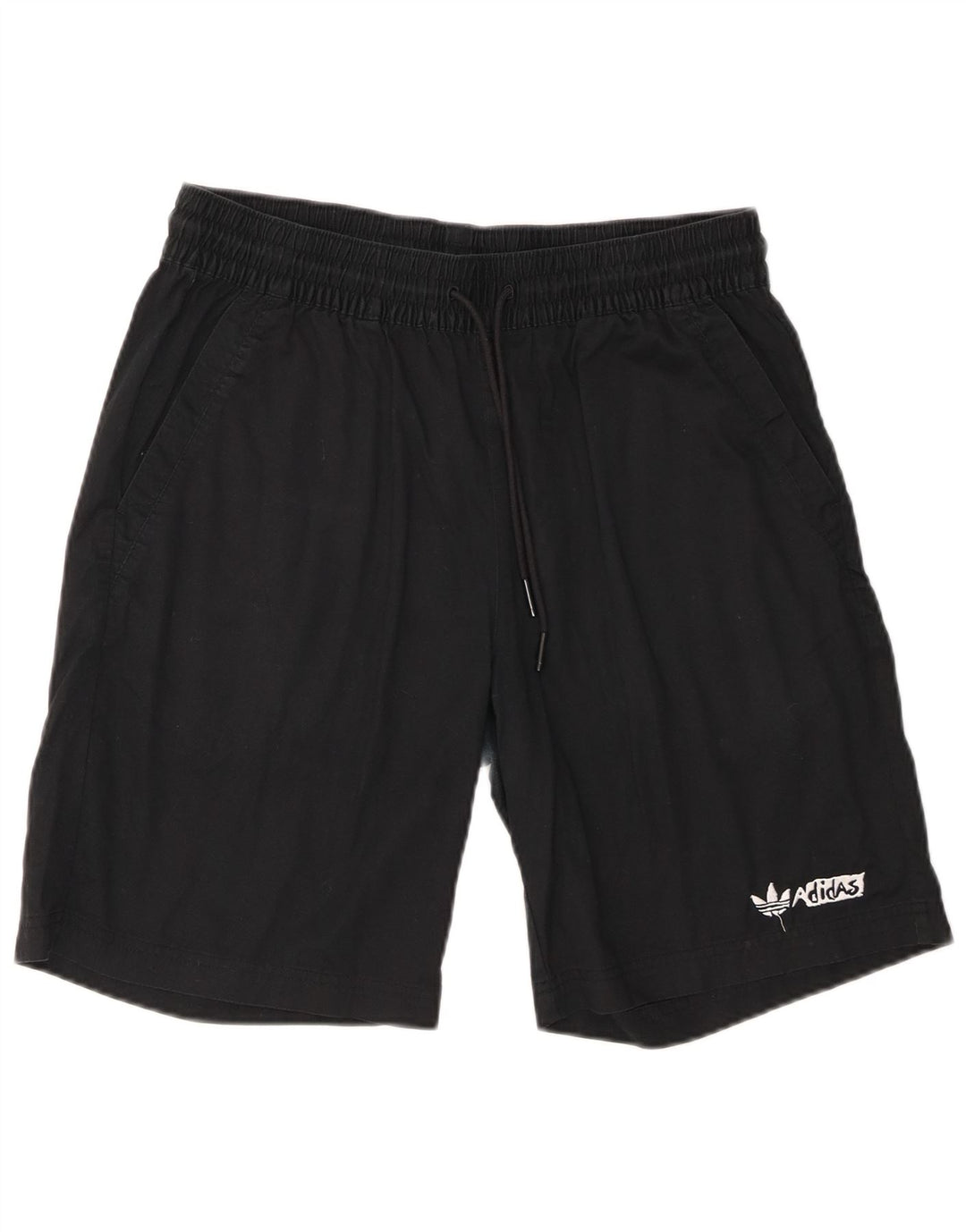 Adidas Mens Chino Shorts Medium W30 Algodón Negro
