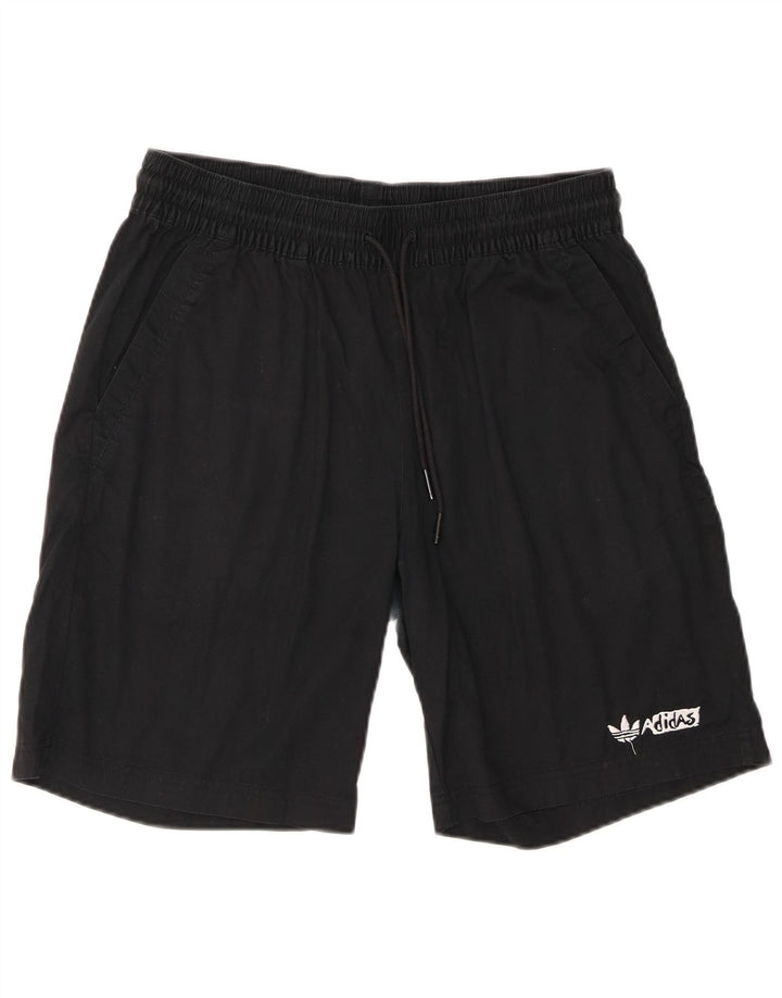 Adidas Mens Chino Shorts Medium W30 Algodón Negro