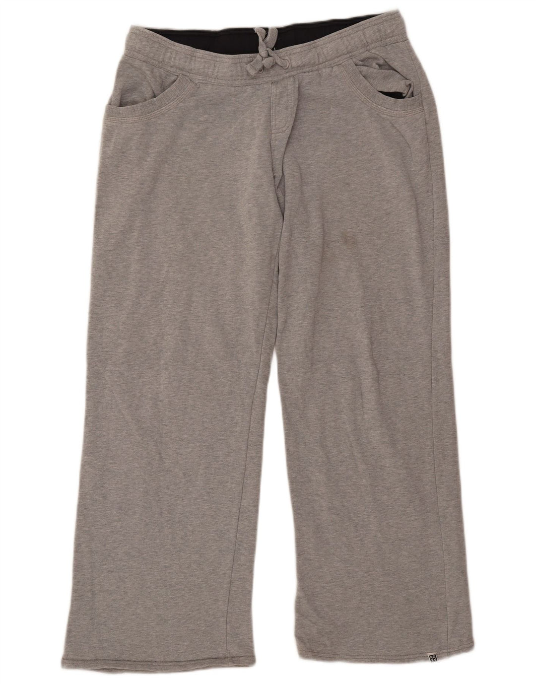 ROXY Pantalones de chándal con estampado gráfico para mujer, talla 44, color gris grande