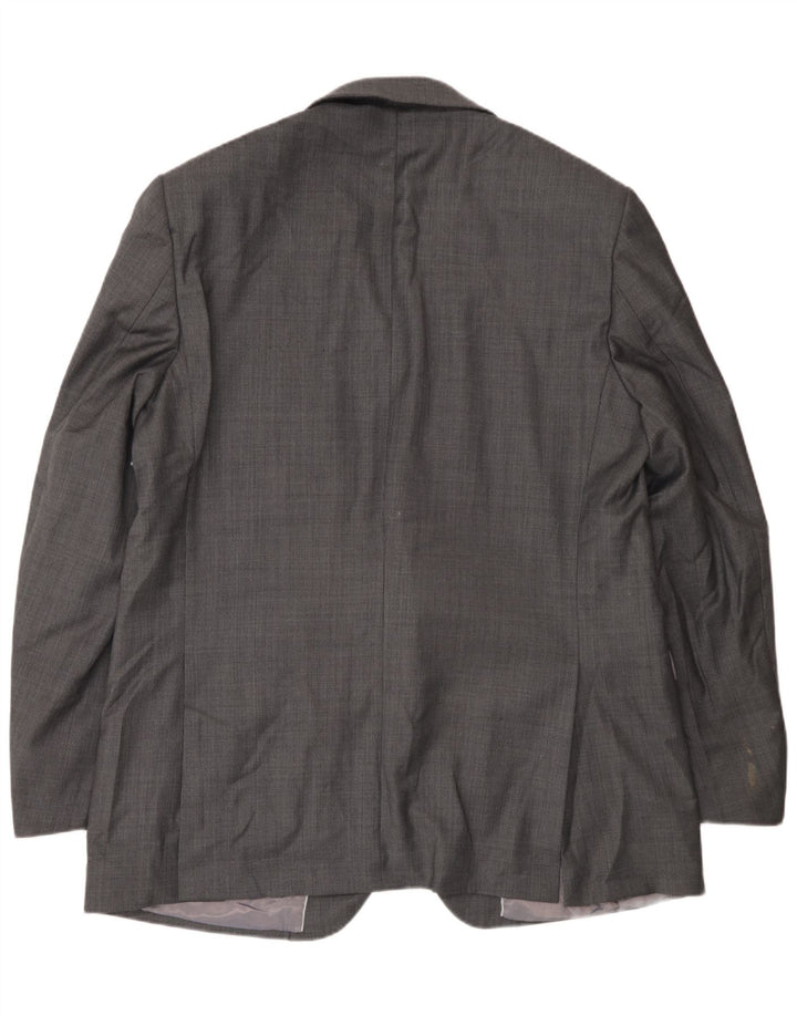Marks & Spencer Chaqueta tipo blazer de 2 botones para hombre UK 46 XL Lana gris