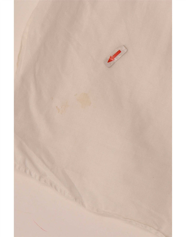 Benetton Vestido Camisero Mujer ES 40 Pequeño Blanco