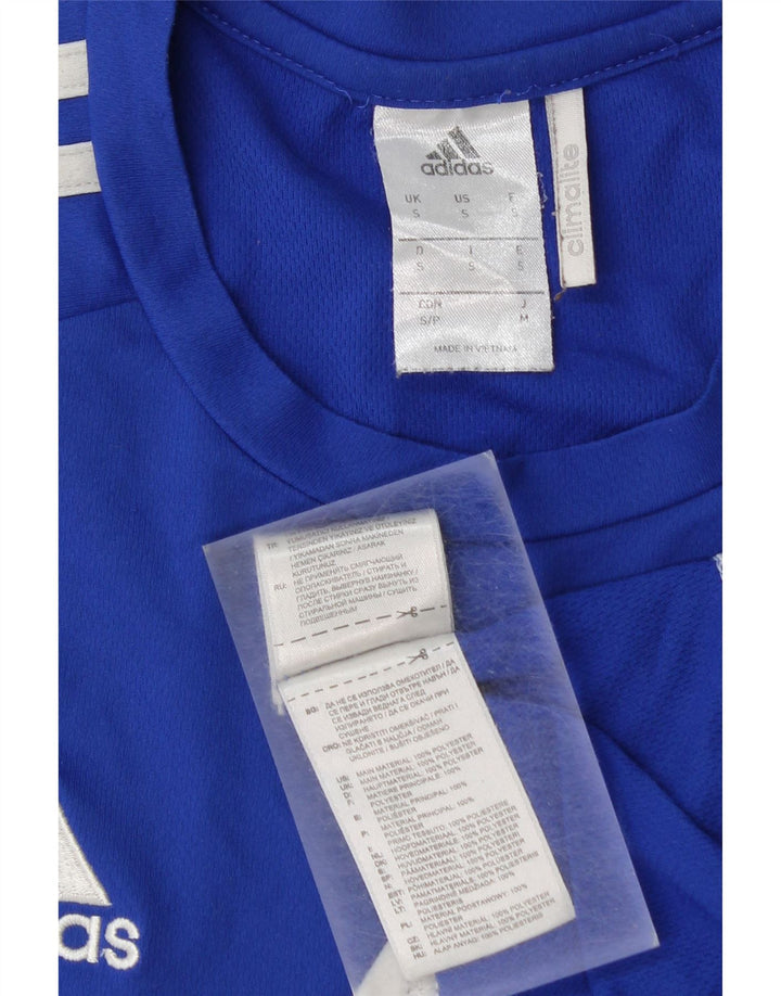 ADIDAS Mens Climalite Graphic T-Shirt Top Small Blue Polyester
