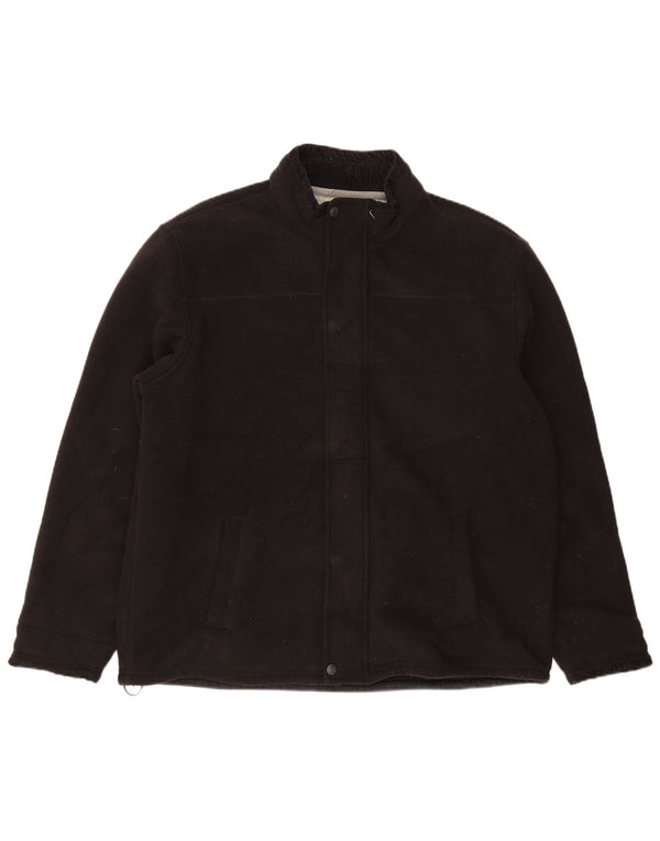 Marks & Spencer Chaqueta polar azul Harbor Sherpa para hombre UK 44 2XL Negro