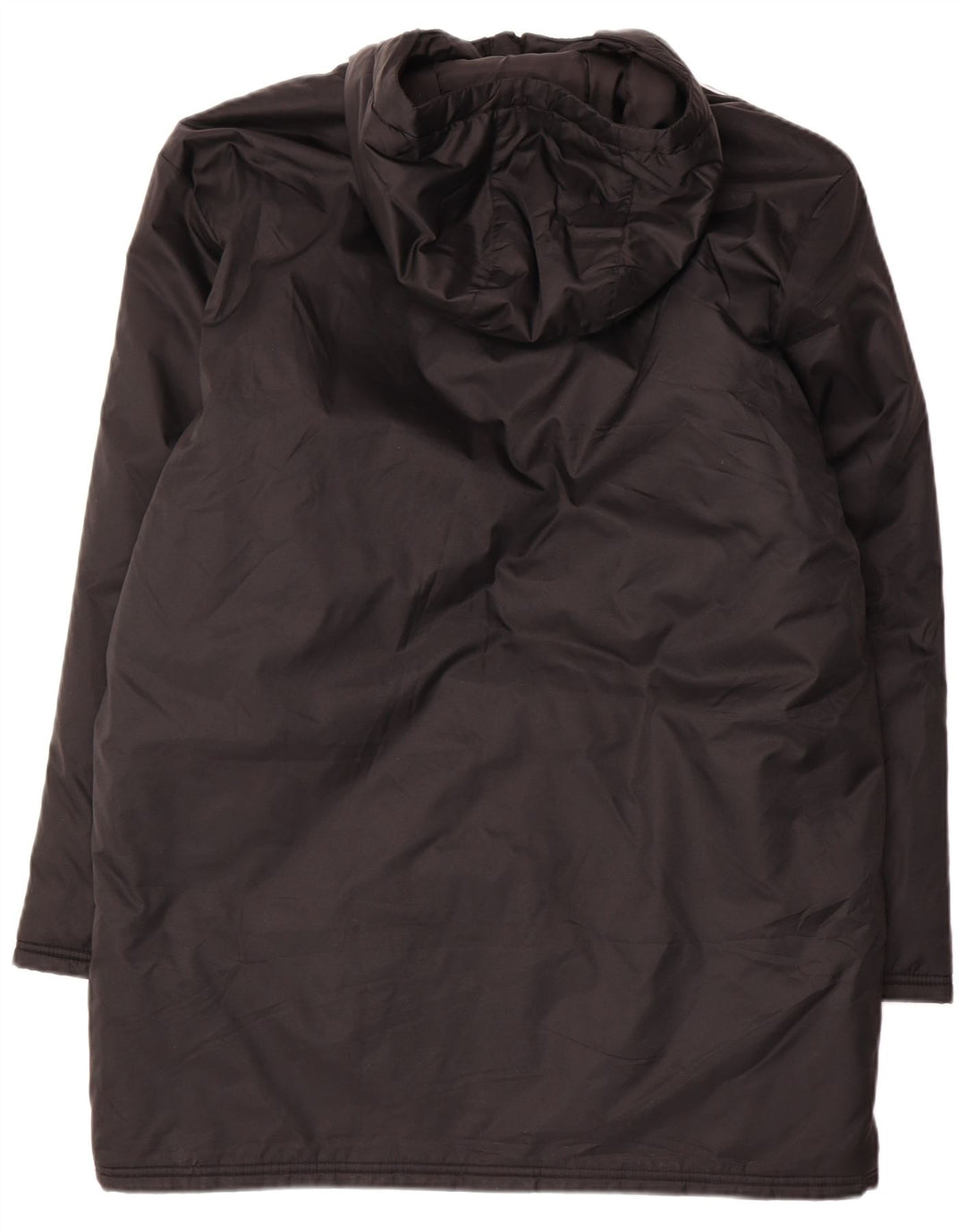 Adidas Abrigo acolchado con capucha para hombre UK 38 Mediano Negro Poliéster