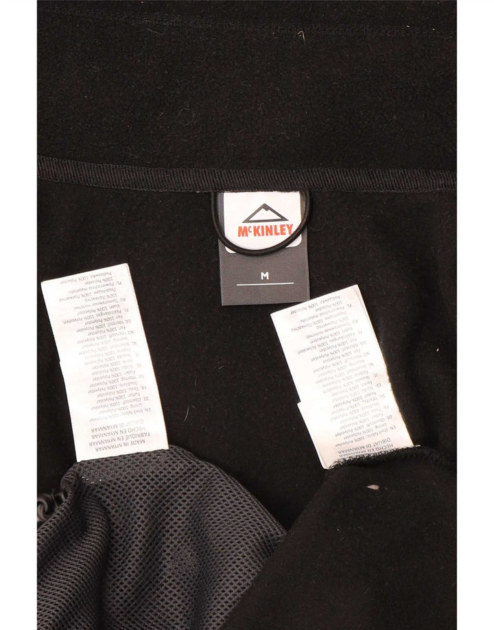 McKinley Chaqueta impermeable con capucha para hombre UK 38 Mediana Poliéster negro
