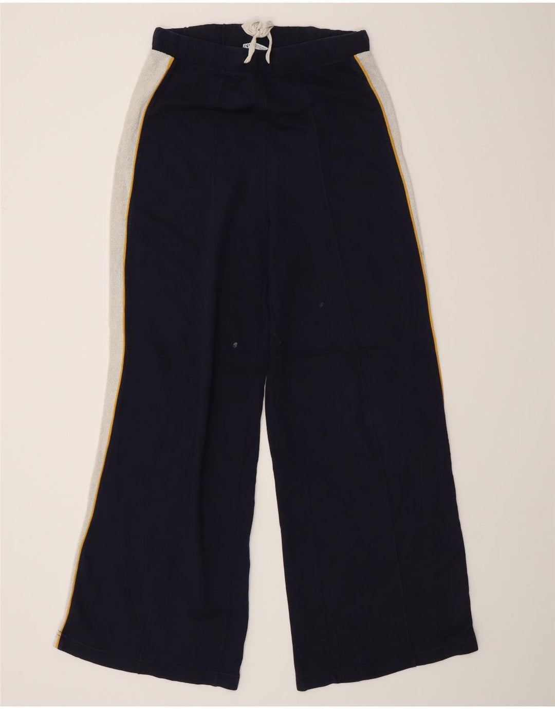 Zara Mujer Pantalones De Chándal UK 42 Medium Azul Marino Colorblock