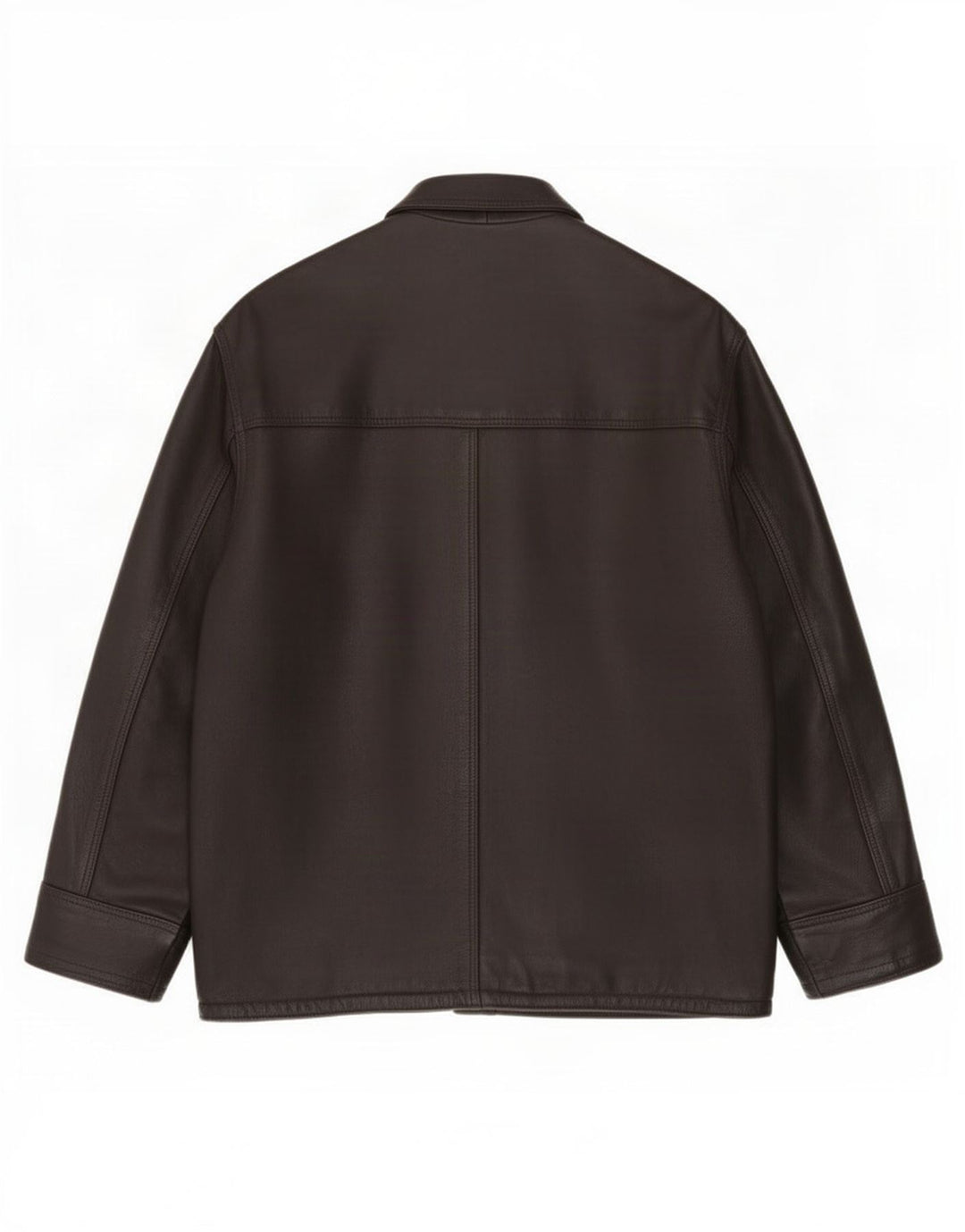 Chaqueta de cuero vintage para hombre Reino Unido 44 2XL Marrón