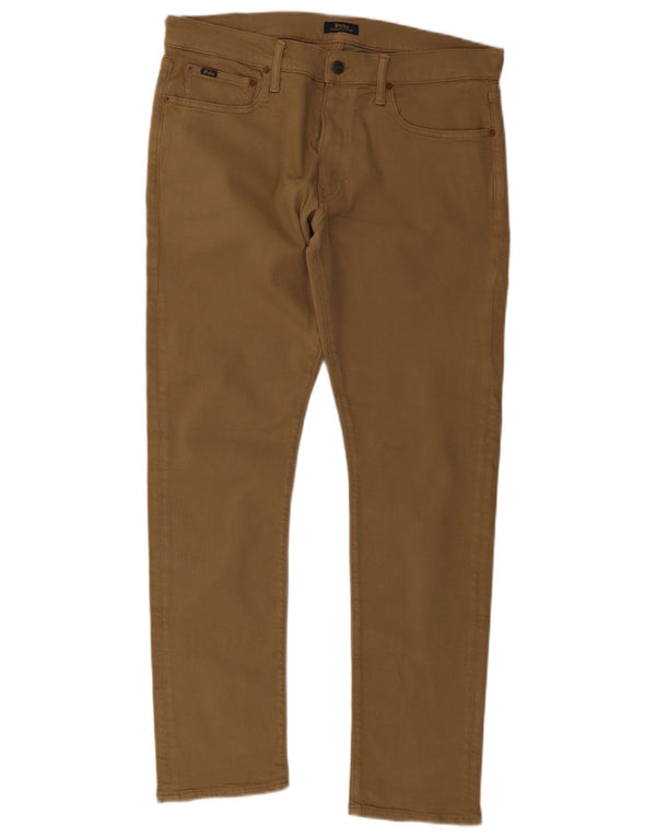 Polo Ralph Lauren Vaqueros ajustados para hombre W34 L32 Algodón beige