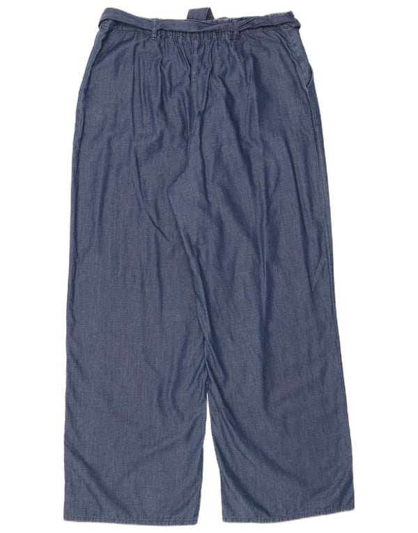 Phase Eight Pantalones holgados de cintura alta para mujer UK 46 Large W36 L31 Azul