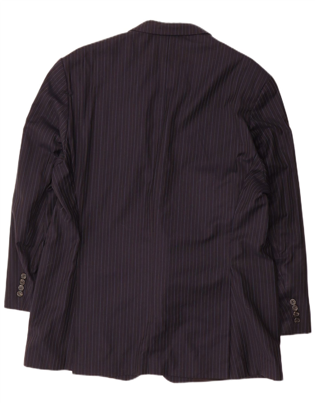 RALPH LAUREN Chaqueta tipo blazer de 2 botones para hombre IT 52 XL Lana a rayas azul marino