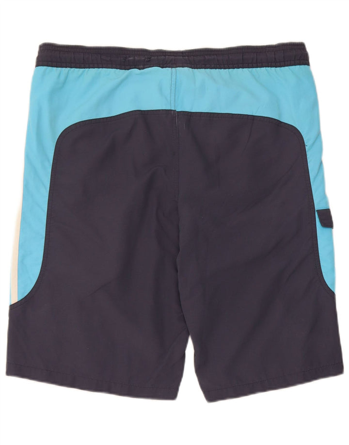 Adidas Hombre Cargo Bañador Shorts Pequeño Azul Marino Colorblock Poliéster