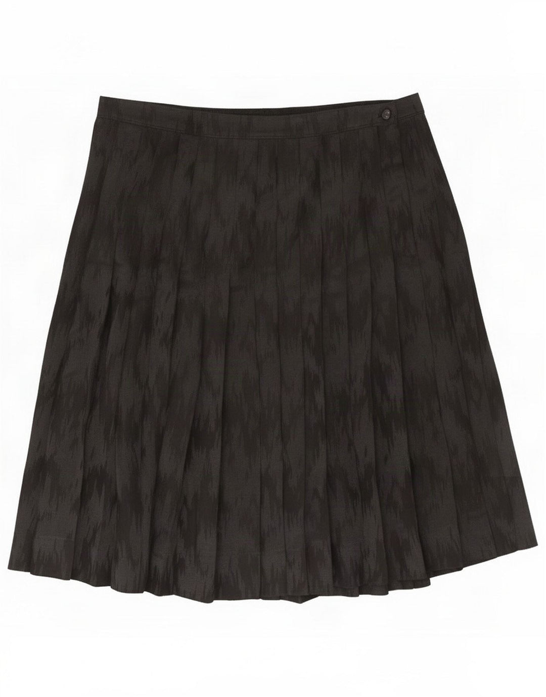 Falda plisada vintage con estampado abstracto para mujer Mediana W30 Negro