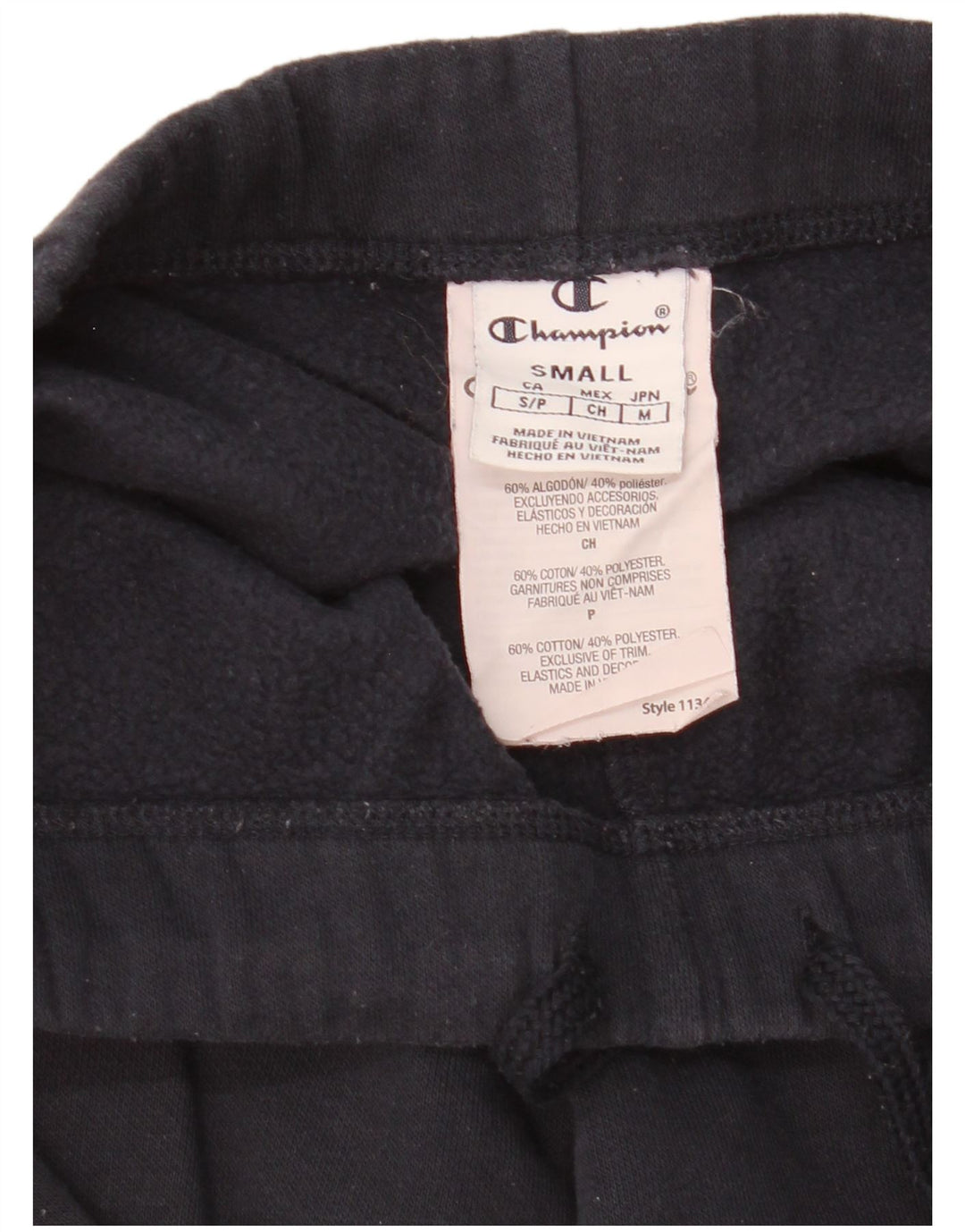 Champion Pantalones De Chándal Para Hombre Small Azul Marino Algodón