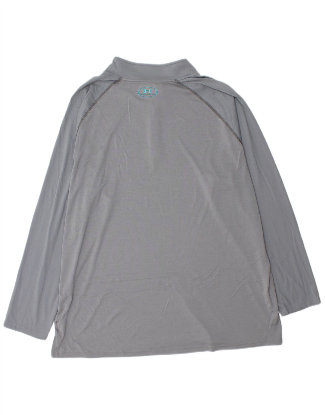 UNDER ARMOUR Camiseta de chándal para hombre Heat Gear con cremallera y cuello 3XL Gris