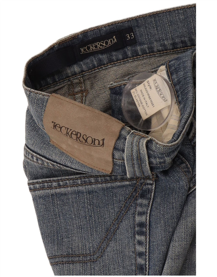 Vaqueros rectos para hombre Jeckerson W33 L29 Algodón azul