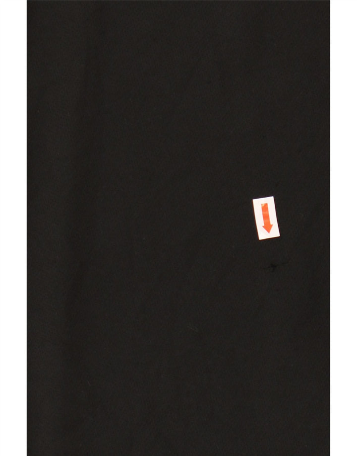 Adidas Mens Climalite Graphic Camiseta Top Grande Negro Poliéster