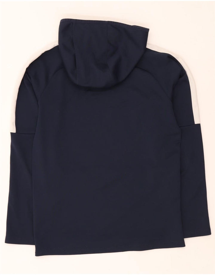 Nike Dri Fit - Sudadera con capucha para hombre, talla pequeña, color azul marino, poliéster