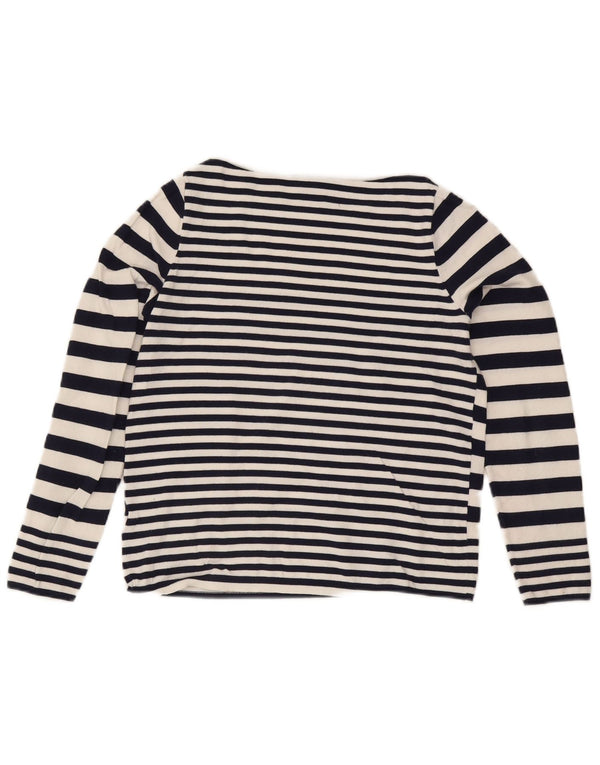 Tommy Hilfiger Suéter con Cuello Barco para Mujer UK 10 Small White Nautical