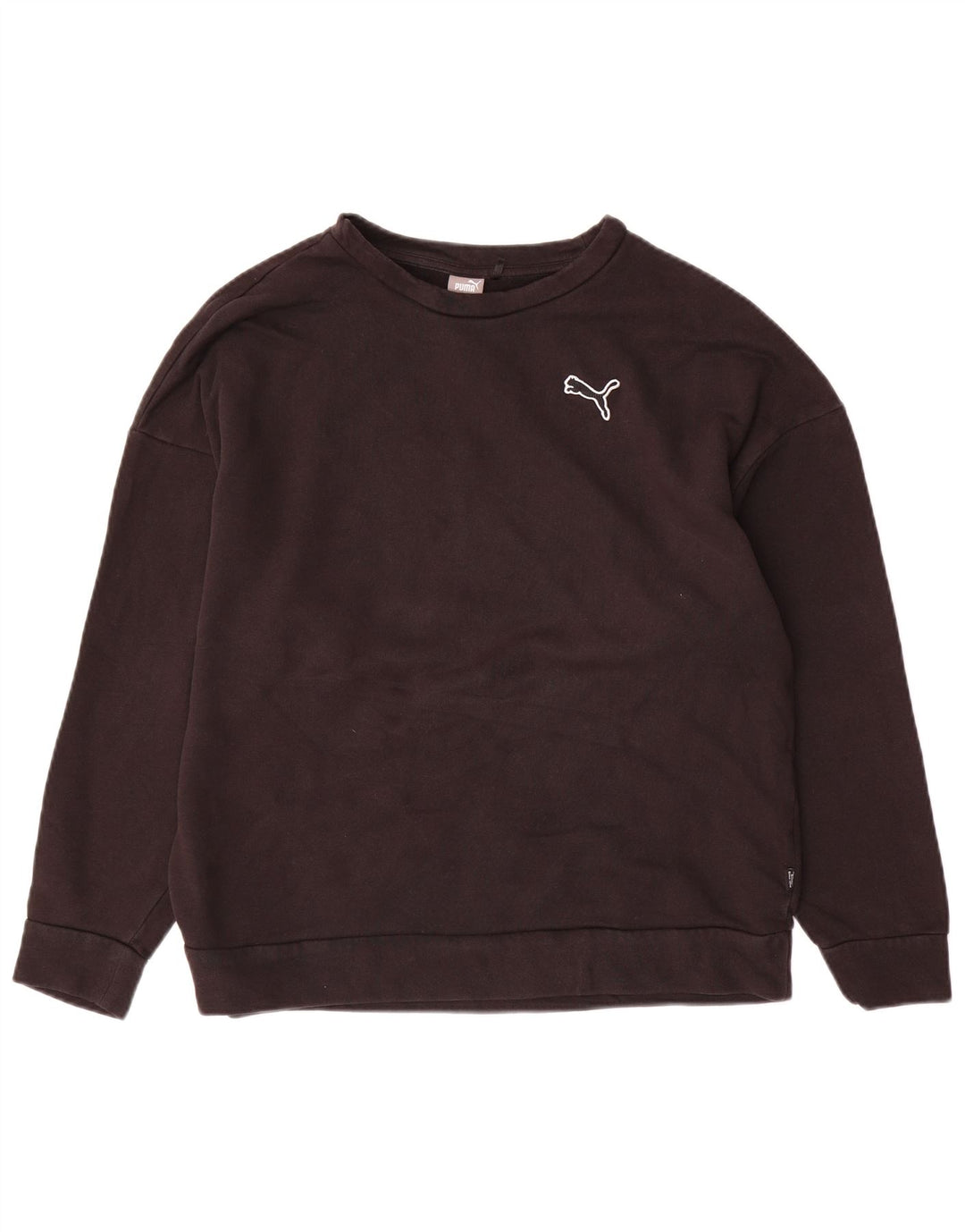 Puma - Sudadera para mujer, talla 40, talla grande, algodón negro