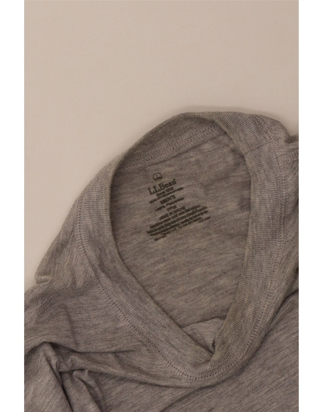 L.L.Bean Camiseta para hombre Top Poliéster moteado gris medio