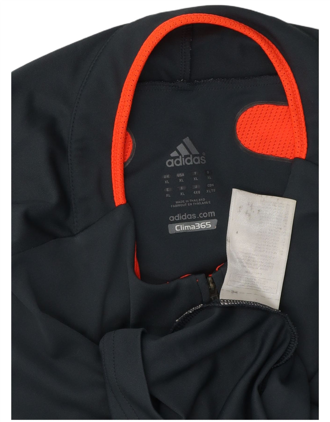 Adidas Mens Clima 365 Zip Neck Jersey Chándal Top XL Gris Colorblock