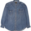 Wrangler Camisa Vaquera Hombre XL Algodón Azul