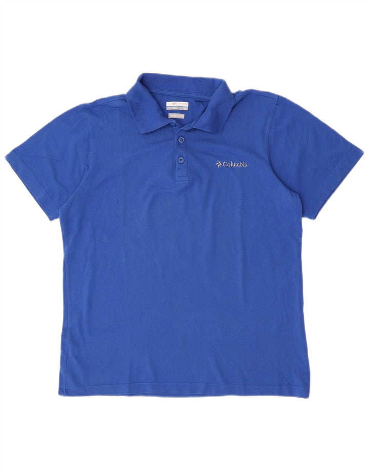 Polo Columbia Active Para Hombre Azul Pequeño