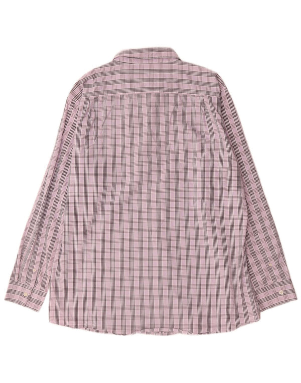 Camisa Lee Hombre XL Algodón A Cuadros Morado