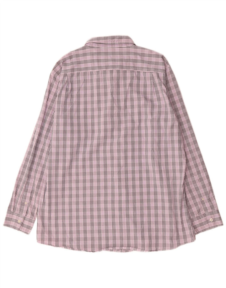 Camisa Lee Hombre XL Algodón A Cuadros Morado