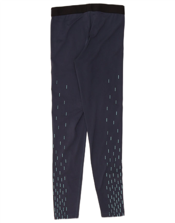 Nike Dri Fit Graphic Leggings para mujer, talla 40, talla mediana, azul marino, geométrico