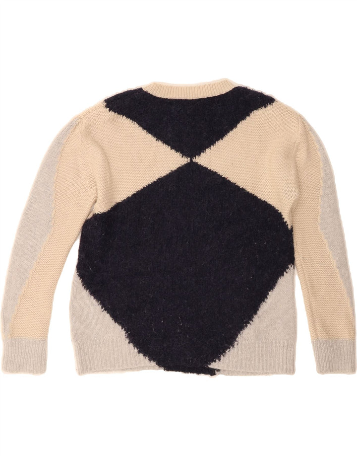 MASSIMO DUTTI Womens Crew Neck Jumper Sweater UK 14 Medium Navy Blue Vintage Massimo Dutti and Second-Hand Massimo Dutti from Messina Hembry 