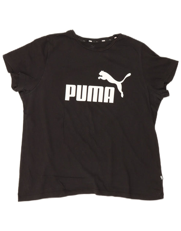 Puma Mujer Camiseta Gráfica Top UK 40 XL Negro