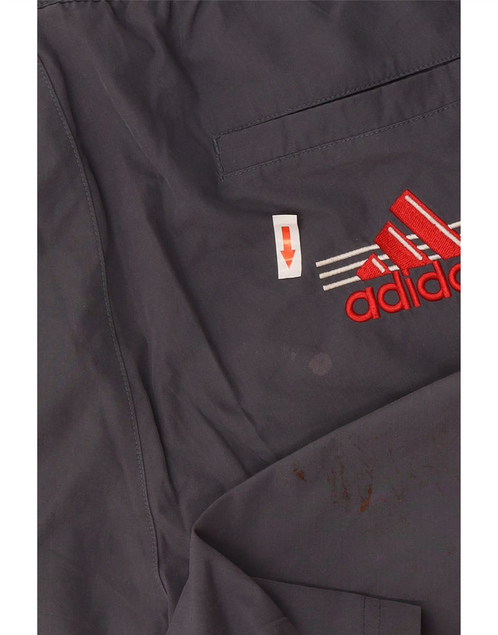 Adidas - Pantalones cortos deportivos para hombre, poliéster, color gris grande