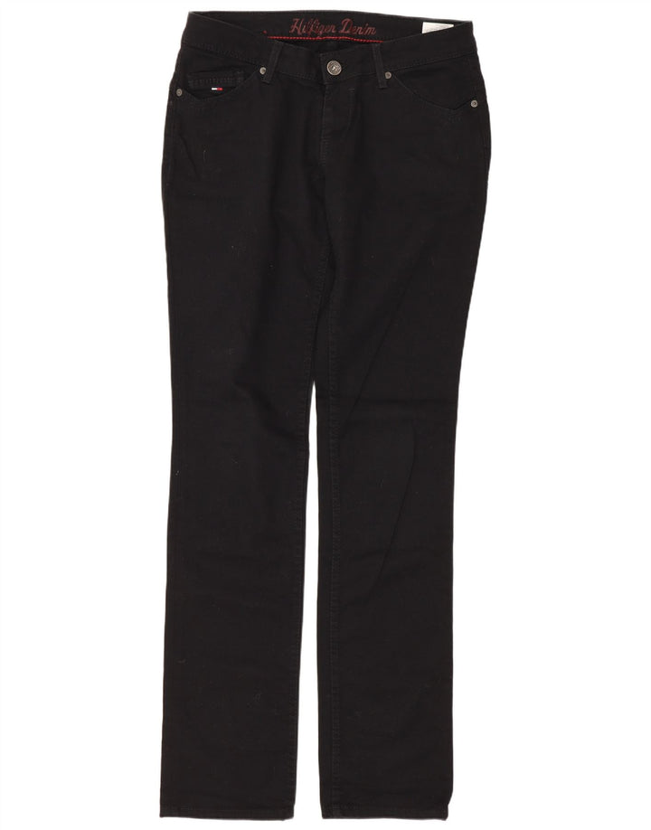 Tommy Hilfiger Pantalones casuales de cintura baja para mujer W30 L34 Algodón negro