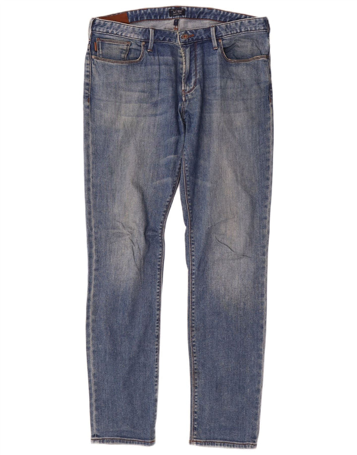Vaqueros Armani Hombre Slim W34 L34 Algodón Azul