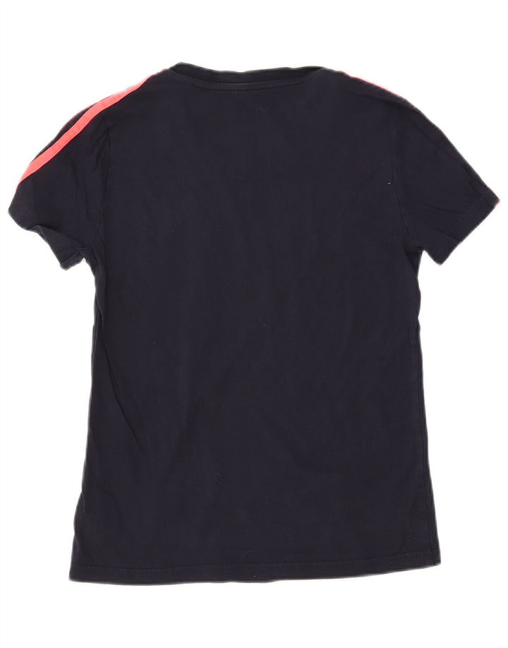 ADIDAS Camiseta para mujer Top UK 12 Medium Azul marino Algodón