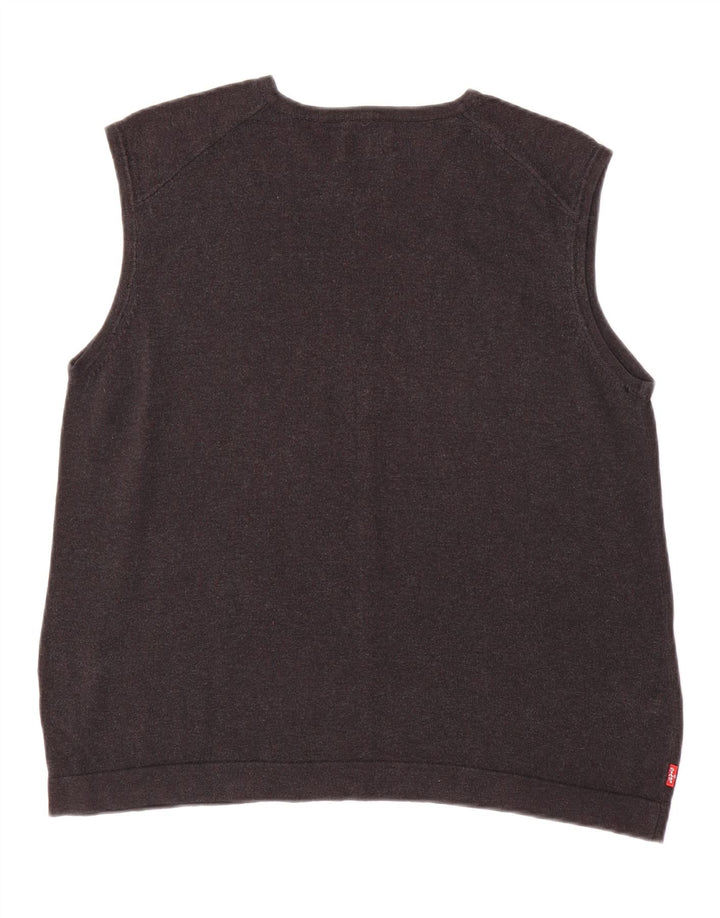 Levi's Hombre Chaleco Camiseta Sin Mangas Gris Medio