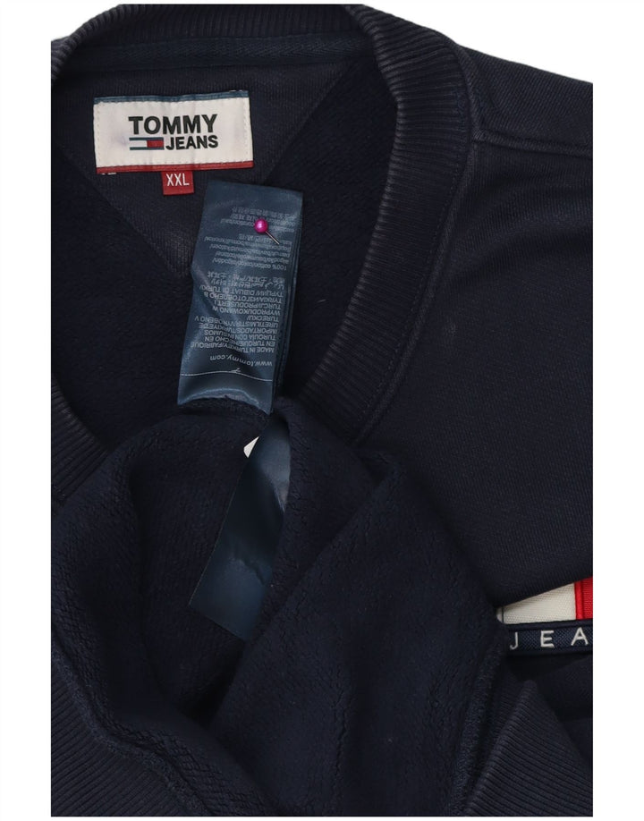 TOMMY HILFIGER Sudadera para hombre Jumper 2XL Azul marino Algodón
